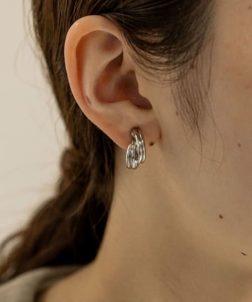 ＊＊SMELLY / スメリー ピアス・イヤリング | メタルラインカサナリイヤリング（SLV）