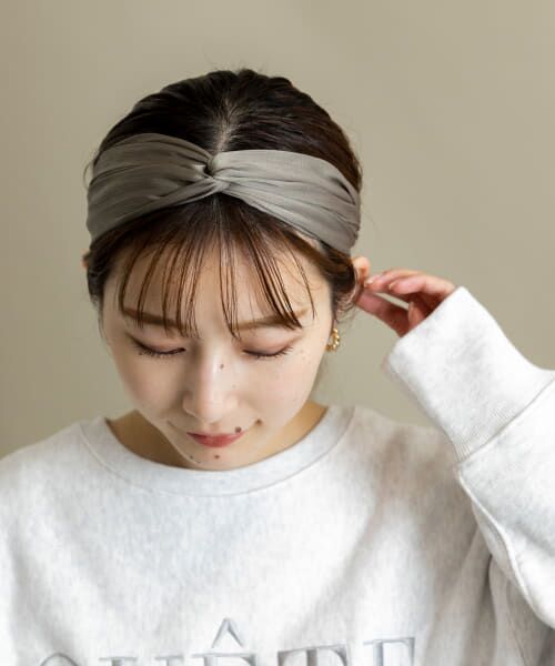 ＊＊SMELLY / スメリー カチューシャ・カチューム・その他 | クロスヘアターバン（GRY）