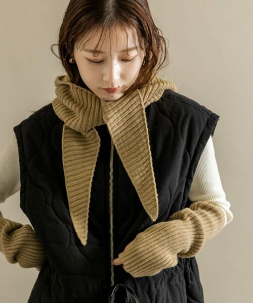 ＊＊SMELLY / スメリー ニットキャップ | リブバラクラバ（BEG）