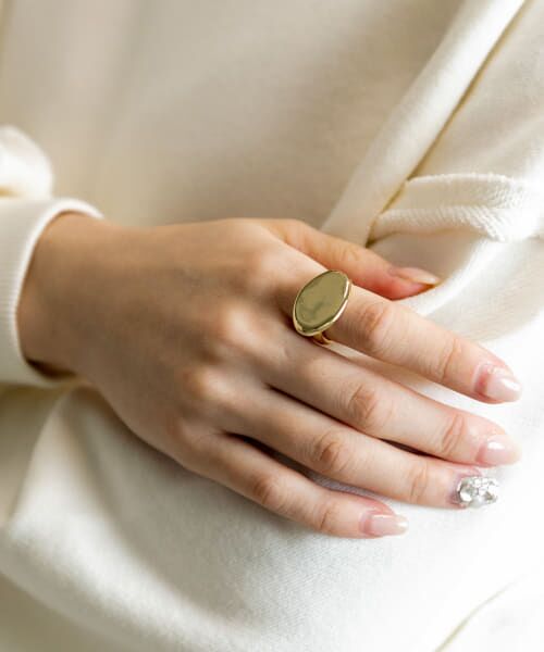 ＊＊SMELLY / スメリー リング | オーバルメタルリング（GLD）