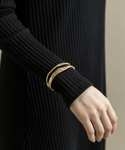 ＊＊SMELLY / スメリー ブレスレット・バングル | メタルダブルラインズバングル（GLD）