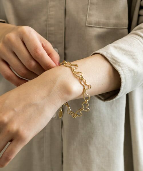 ＊＊SMELLY / スメリー ブレスレット・バングル | ニュアンスラインチェーンブレスレット（GLD）