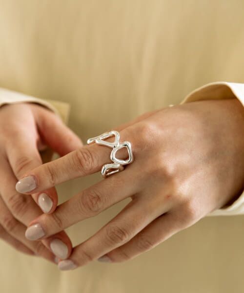 ＊＊SMELLY / スメリー リング | ニュアンスサンカクツナガリリング（SLV）