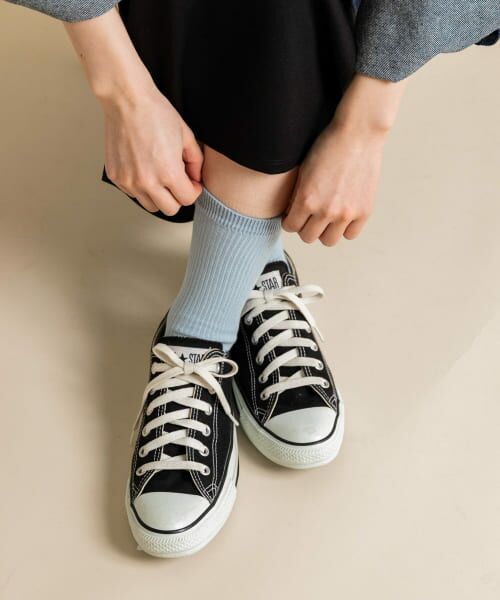 ＊＊SMELLY / スメリー ソックス | カラーリブソックス（L.BLU）