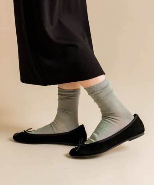 ＊＊SMELLY / スメリー ソックス | ラメソックス（GRY）