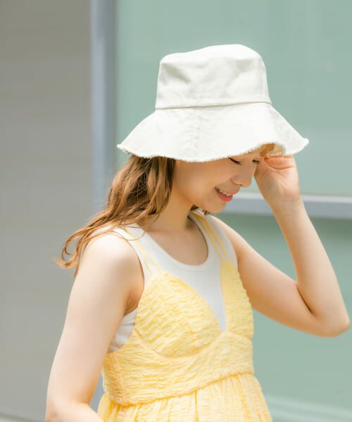 ＊＊SMELLY / スメリー ハット | ツイルフリンジバケットハット（IVO）