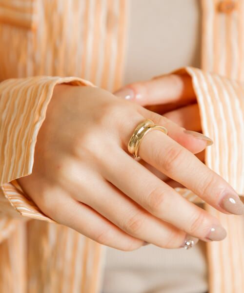 ＊＊SMELLY / スメリー リング | メタルアシメリング（GLD）