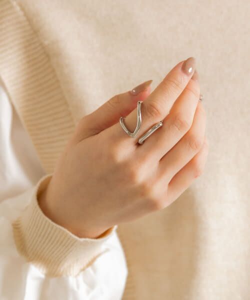 ＊＊SMELLY / スメリー リング | メタルラインワイドリング（SLV）