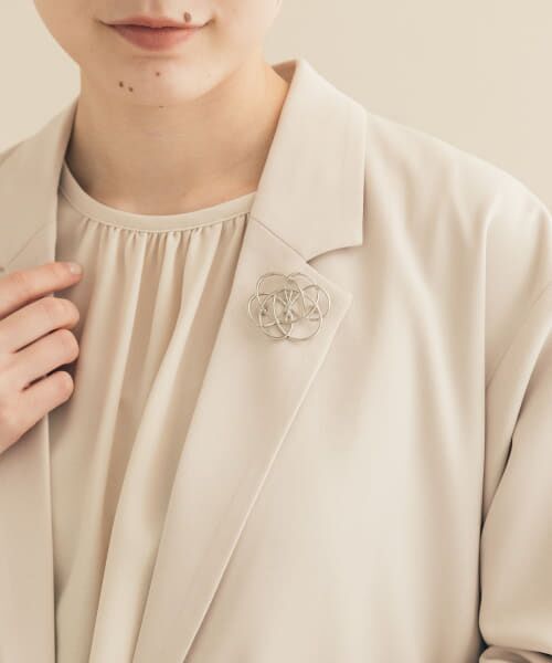 ＊＊SMELLY / スメリー ブローチ・コサージュ | メタルサークルラインブローチ（SLV）