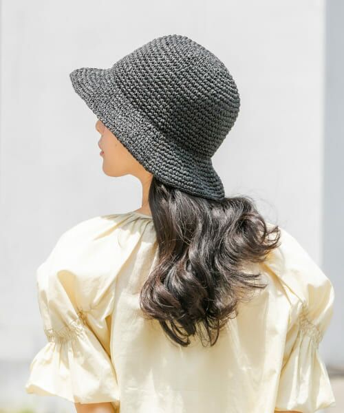 ＊＊SMELLY / スメリー ハット | ムジペーパーチューリップハット（BLK）