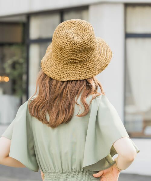 ＊＊SMELLY / スメリー ハット | ムジペーパーチューリップハット（BEG）