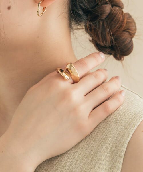 ＊＊SMELLY / スメリー リング | ワイドスパイラルリング（GLD）