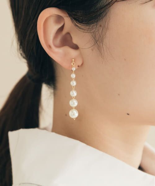 ＊＊SMELLY / スメリー ピアス・イヤリング | パールオメガイヤリング（IV/GD）