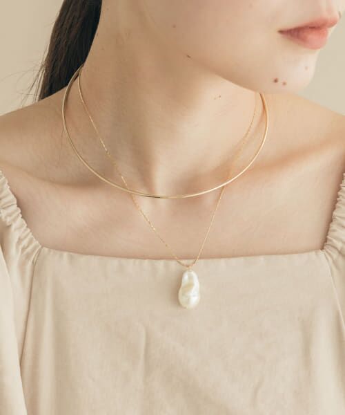 ＊＊SMELLY / スメリー ネックレス・ペンダント・チョーカー | パールトップコンビネックカフ（GLD）