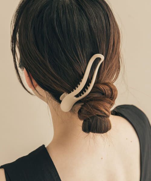 ＊＊SMELLY / スメリー カチューシャ・カチューム・その他 | 『WEB限定』カラージュシヘアクリップ（BEG）