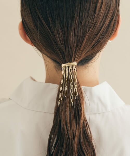 ＊＊SMELLY / スメリー ヘアゴム・シュシュ | コンビチェーンヘアカフセット（GLD）