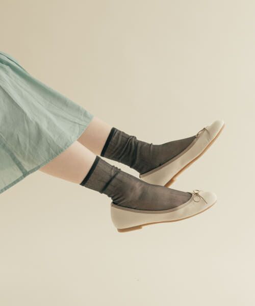 ＊＊SMELLY / スメリー ソックス | シアーソックス（BLK）