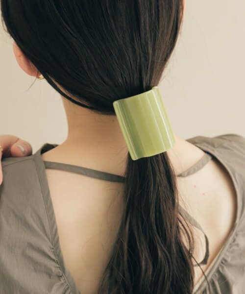 ＊＊SMELLY / スメリー ヘアゴム・シュシュ | ワイドプレートカラージュシヘアカフセット（OLV）