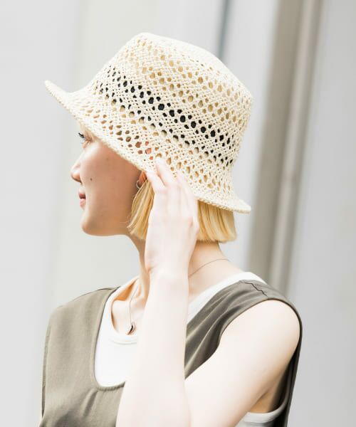 ＊＊SMELLY / スメリー ハット | スカシアミペーパーバケットハット（IVO）