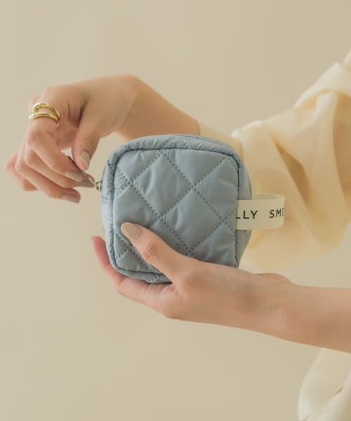 ＊＊SMELLY / スメリー ポーチ | キルティングミニスクエアポーチ（GRY）