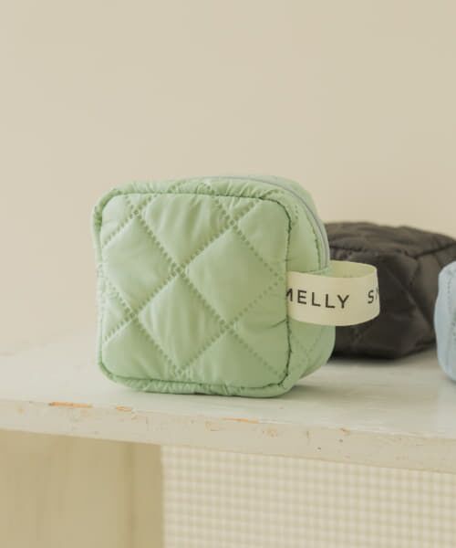 ＊＊SMELLY / スメリー ポーチ | キルティングミニスクエアポーチ（MNT）