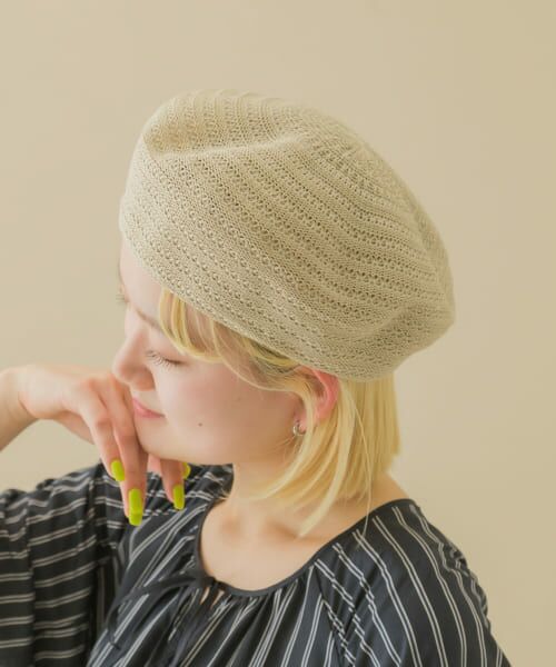 ＊＊SMELLY / スメリー ハンチング・キャスケット・ベレー帽 | スカシアミベレー（IVO）