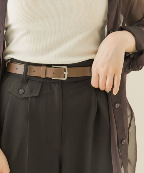 ＊＊SMELLY / スメリー ベルト・サスペンダー | マットバックルベルト（BRN）