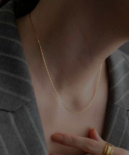 ＊＊SMELLY / スメリー ネックレス・ペンダント・チョーカー | so’　slim chain necklace（GLD）