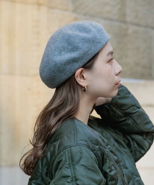 ＊＊SMELLY / スメリー ハンチング・キャスケット・ベレー帽 | シンプルバスクベレー（GRY）