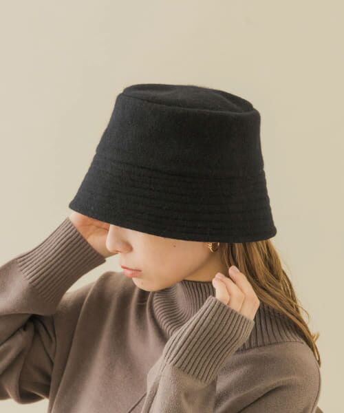 プラダ バケハ ウールバケットハット ブラック ウール バケットハット | PRADA