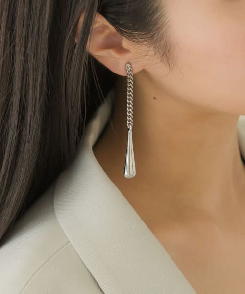 ＊＊SMELLY / スメリー ピアス・イヤリング | メタルドロップチェーンイヤリング（SLV）