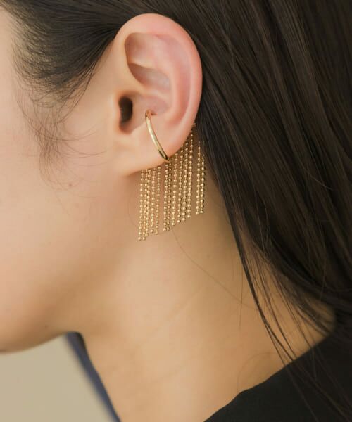 ＊＊SMELLY / スメリー ピアス・イヤリング | チェーンフローイヤカフ（GLD）
