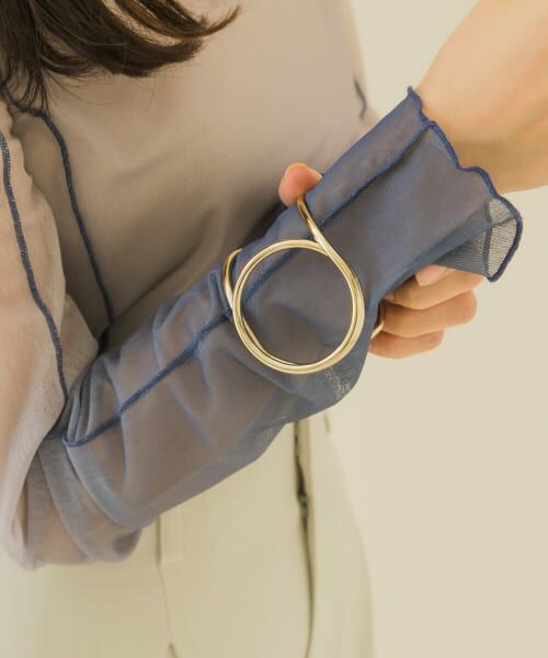 ＊＊SMELLY / スメリー ブレスレット・バングル | メタルサークルラインバングル（GLD）