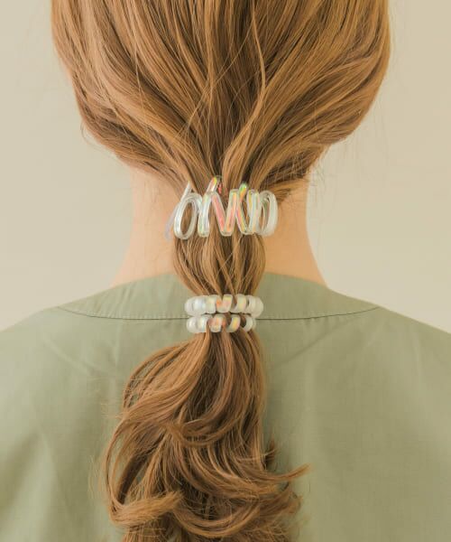 ＊＊SMELLY / スメリー ヘアゴム・シュシュ | オーロラスプリングゴムセット（WHT）