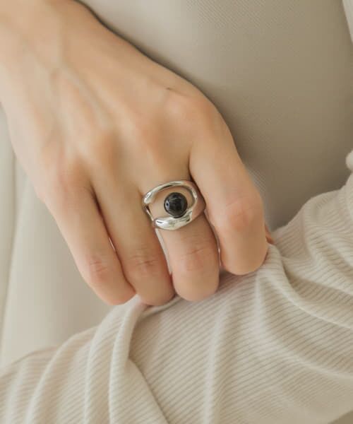 ＊＊SMELLY / スメリー リング | メタルスペーススフィアリング（SL/BK）