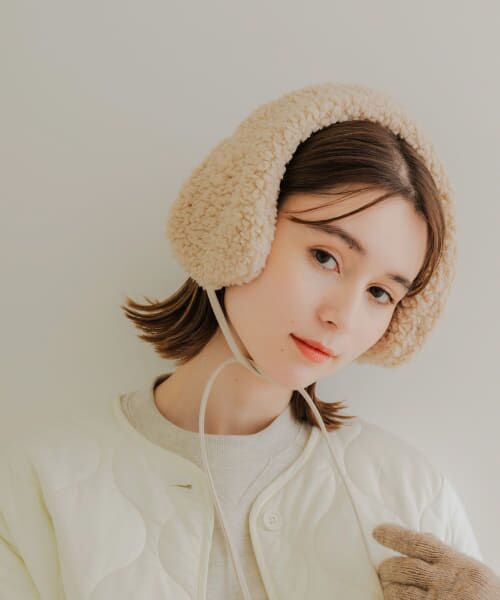 ＊＊SMELLY / スメリー ネックウォーマー・イヤーマフ | ストラップボアイヤーマフ（BEG）