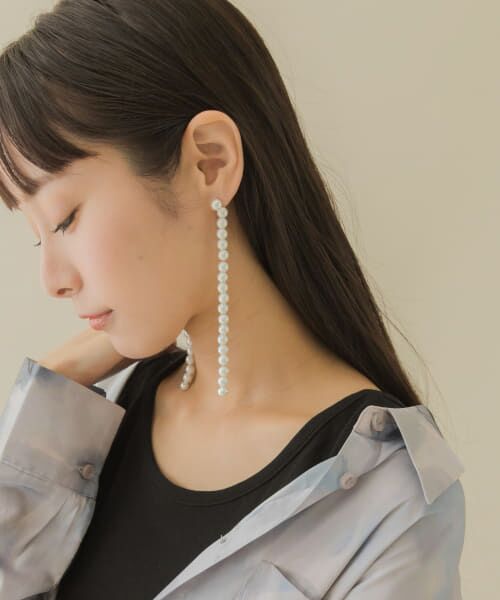Lara Bohinc ララボーヒンク　ロングピアス セール】ノットデザインロングピアス-knot design long pierce