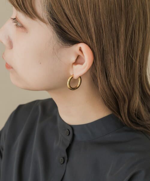 セール】 サージカルステンレスワイドフープピアス （ピアス