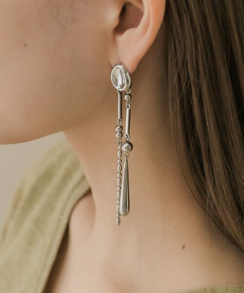 【ハルカ】美品  REFLECT ロングピアス Reflection Long Earrings - GOLD / RAGBAG (リフレクション