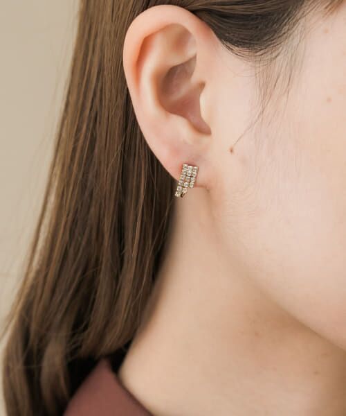 ＊＊SMELLY / スメリー ピアス・イヤリング | ビジューミニイヤリング（CLR）