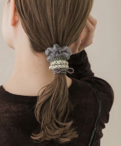 ＊＊SMELLY / スメリー ヘアゴム・シュシュ | シアーゴムセット（GRN）