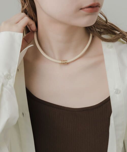 値下げ 美品 ayllon ネックレス チョーカー ガラス 美品 ayllon ネックレス チョーカー ガラス