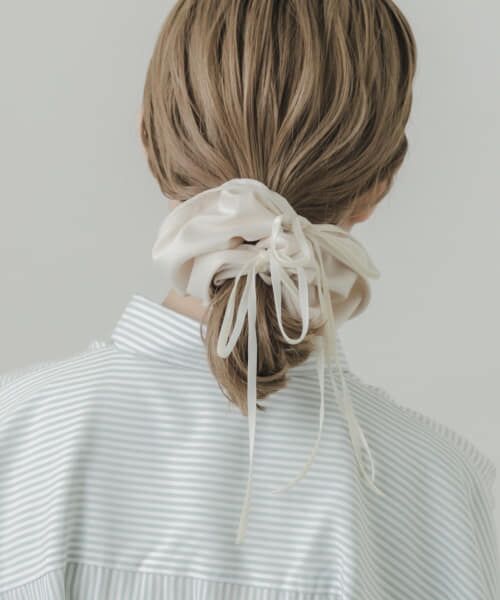 セール】 ドローコードボリュームシュシュ （ヘアゴム・シュシュ