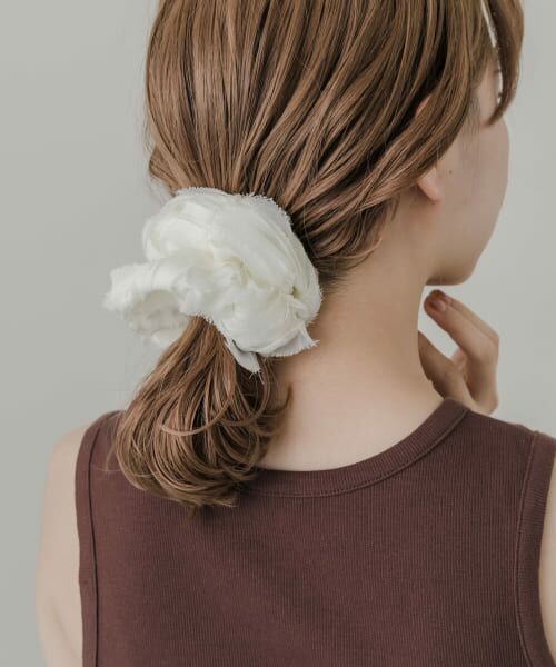 セール】 チュールカットオフシュシュ （ヘアゴム・シュシュ