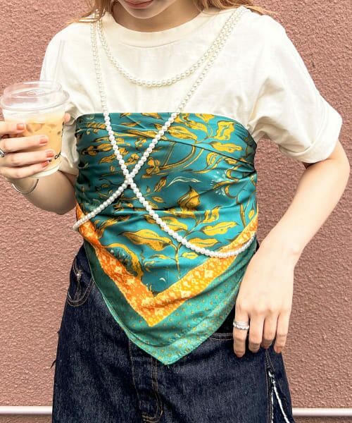 solaris&co. ソラリスアンドカンパニー　オンブレチェックスカーフ SOLARIS&CO. OMBRE RAYON SCARF 