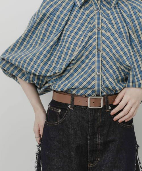 ＊＊SMELLY / スメリー ベルト・サスペンダー | マットスクエアベルト（BRN）