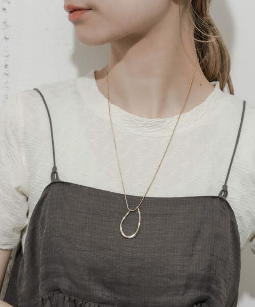 ＊＊SMELLY / スメリー ネックレス・ペンダント・チョーカー | オーバルロングネックレス（GLD）