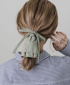 ボリュームグルグルヘアリボン