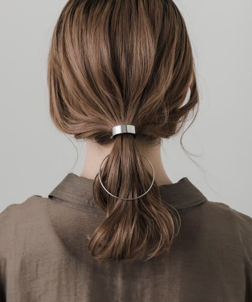 ＊＊SMELLY / スメリー ヘアゴム・シュシュ | メタルループ2WAYヘアカフ（SLV/BLK）