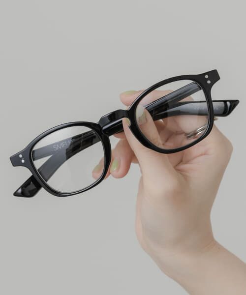 ＊＊SMELLY / スメリー サングラス・メガネ | ウェリントンフレームダテメガネ（BLK）